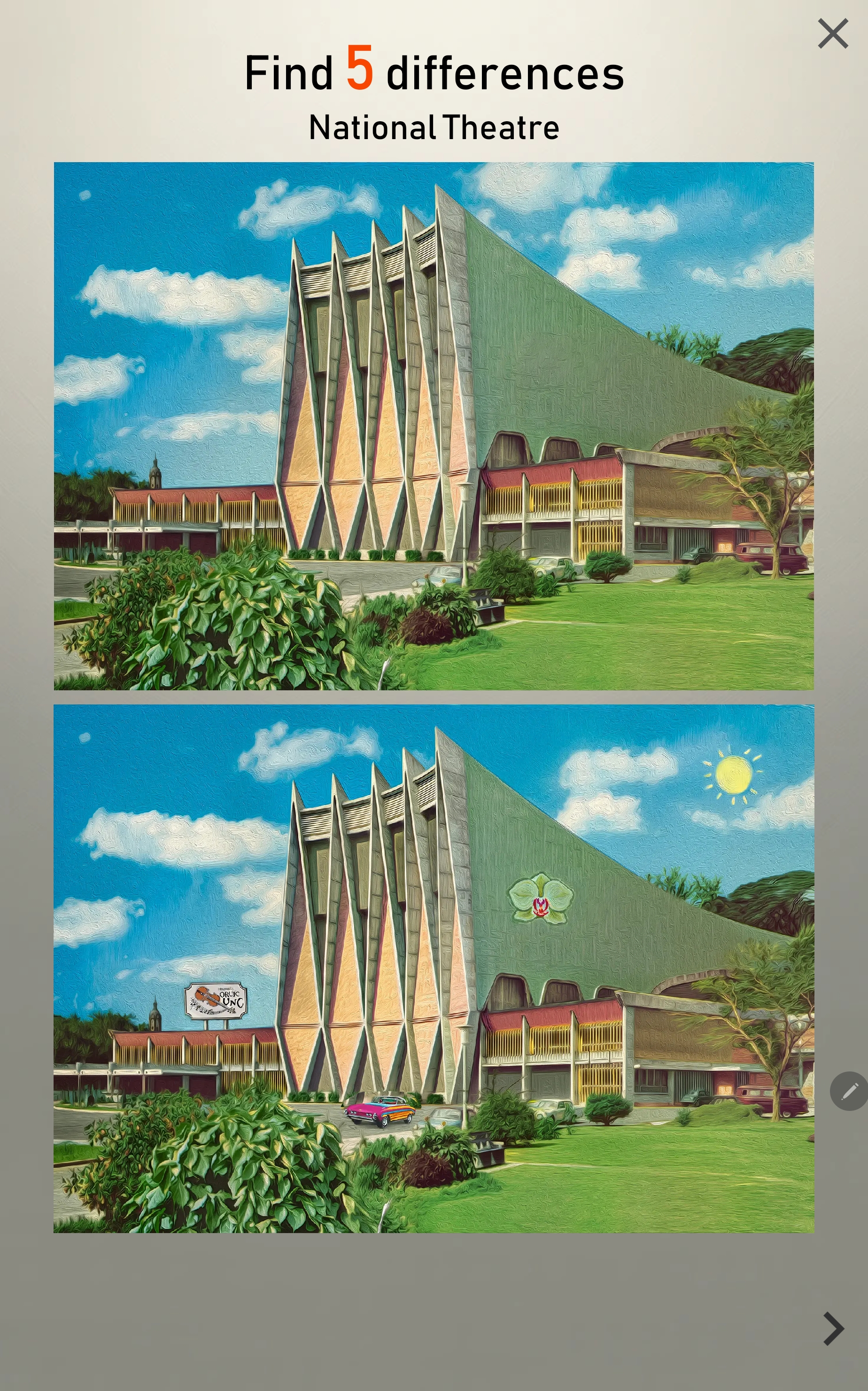 Spot the Difference — National Theatre